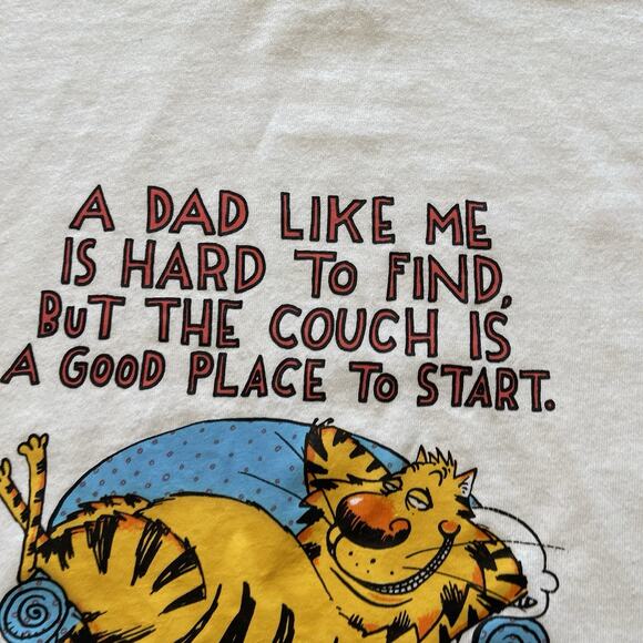 Vtg Shoebox Greeting Dad Shirt White TShirt Size XL Hallmark - Picture 4 of 7